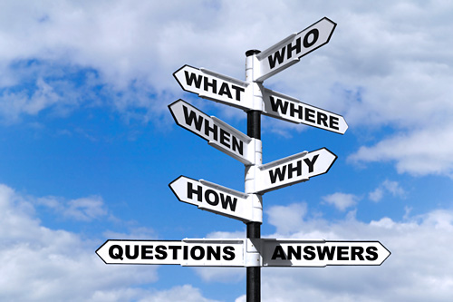 Questions and Answers signpost